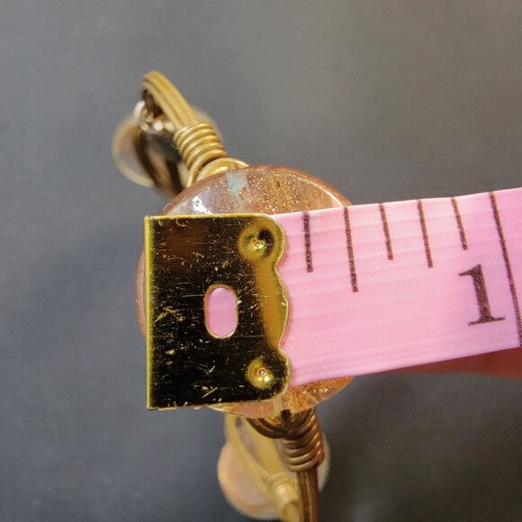 Bourbon and Boweties Maisy Gold Wire Wrapped Bangle Glittering Elegant Jewelry W - Picture 15 of 15